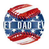 Personalized Dad Grandpa USA Flag Photo Baseballs