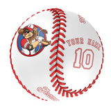 Personalized White Leather White Authentic Baseballs