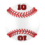 Personalized White Leather Red Authentic Baseballs