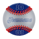 Personalized Gray Royal Half Leather Royal Authentic Baseballs
