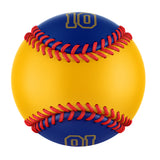 Personalized Gold Royal Half Leather Royal Authentic Baseballs