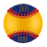 Personalized Gold Royal Split Half Leather Royal Authentic Baseballs