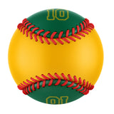 Personalized Gold Kelly Green Half Leather Kelly Green Authentic Baseballs