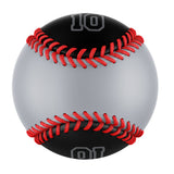 Personalized Gray Black Green Half Leather Black Authentic Baseballs