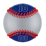 Personalized Gray Royal Half Leather Royal Authentic Baseballs