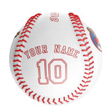 Personalized White Leather White Authentic Baseballs