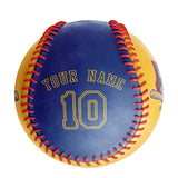 Personalized Gold Royal Half Leather Royal Authentic Baseballs