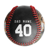 Personalized Dad Name Age Photo Baseballs
