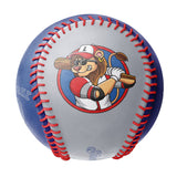 Personalized Gray Royal Half Leather Royal Authentic Baseballs