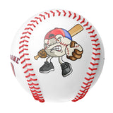 Personalized White Leather Red Authentic Baseballs
