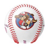 Personalized White Leather Pink Authentic Baseballs