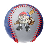 Personalized Gray Royal Half Leather Royal Authentic Baseballs