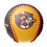 Personalized Gold Black Half Leather Gold Authentic Baseballs