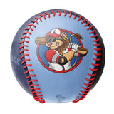 Personalized Blue Navy Half Leather Navy Authentic Baseballs