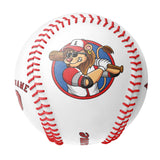 Personalized White Leather Red Authentic Baseballs