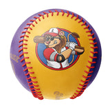 Personalized Gold Purple Half Leather Purple Authentic Baseballs