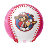 Personalized White Pink Half Leather Pink Authentic Baseballs