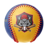 Personalized Gold Royal Half Leather Royal Authentic Baseballs