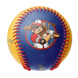 Personalized Royal Gold Half Leather Gold Authentic Baseballs