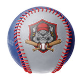 Personalized Gray Royal Half Leather Royal Authentic Baseballs