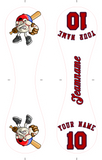 Personalized White Leather Red Authentic Baseballs