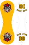 Personalized Gold White Half Leather Gold Authentic Baseballs