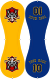 Personalized Gold Royal Half Leather Royal Authentic Baseballs