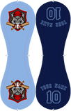 Personalized Blue Navy Half Leather Navy Authentic Baseballs