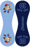 Personalized Blue Navy Half Leather Navy Authentic Baseballs