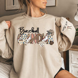 Personalized Baseball GRANDMA Sweatshirt, Gift For Mom