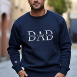 Personalized Embroidered Dad Sweatshirt/Hoodie - Gift For Dad