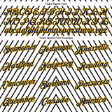 Custom Stitched White Navy Black-Gold 3D Pattern Design Sportswear Pullover Sweatshirt Hoodie