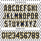 Custom Stitched White Navy Black-Gold 3D Pattern Design Sportswear Pullover Sweatshirt Hoodie