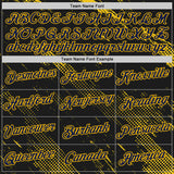Custom Stitched Black Navy-Gold 3D Pattern Design Sportswear Pullover Sweatshirt Hoodie