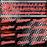 Custom Black Fire Red-White 3D Pattern Design Formula Auto Car Racing Motorsport Sports Pullover Sweatshirt Hoodie