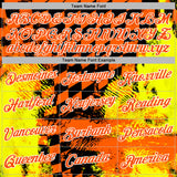 Custom Orange Yellow Black-White 3D Pattern Design Formula Auto Car Racing Motorsport Sports Pullover Sweatshirt Hoodie