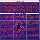 Custom Dark Purple Orange 3D Halloween Spider Net Party Costume Ideas Authentic Baseball Jersey