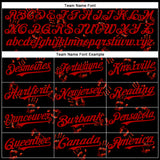 Custom Black Red 3D Halloween Skull Horror Night Trick Treat Party Costume Ideas Authentic Baseball Jersey