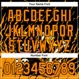 Custom Black Bay Orange 3D Halloween Pumpkin Scary Doodle Party Costume Ideas Authentic Baseball Jersey