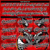 Custom Stitched Red Black Yellow-White 3D Pattern Design Flame Fox Sports Pullover Sweatshirt Hoodie