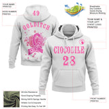 Custom White Pink 3D Breast Cancer World Cancer Day Ribbon Support Sports Pullover Sweatshirt Hoodie