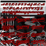 Custom Stitched Black Red Gray-White 3D Graffiti Splash Street Art Sports Pullover Sweatshirt Hoodie