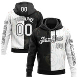 Custom White Black 3D Pattern Design Dreamcatcher Tribal Sportswear Pullover Sweatshirt Hoodie