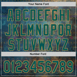 Custom Green Midnight Green-Old Gold 3D Pattern Design Ethnic Tribal Sportswear Pullover Sweatshirt Hoodie