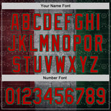 Custom Gray Red-Kelly Green 3D Pattern Design Meixican Tribal Sportswear Pullover Sweatshirt Hoodie