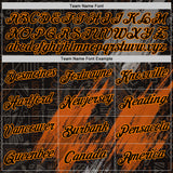 Custom Black Bay Orange-Gray 3D Pattern Design Ethnic Tribal Sportswear Pullover Sweatshirt Hoodie