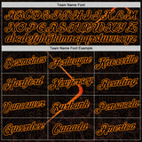 Custom Black Bay Orange 3D Pattern Design Ethnic Tribal Sportswear Pullover Sweatshirt Hoodie