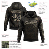 Custom Black City Cream 3D Pattern Design Ethnic Tribal Sportswear Pullover Sweatshirt Hoodie