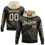 Custom Black City Cream 3D Pattern Design Ethnic Tribal Sportswear Pullover Sweatshirt Hoodie