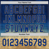 Custom Blue Royal-Old Gold 3D Pattern Design Ethnic Tribal Sportswear Pullover Sweatshirt Hoodie